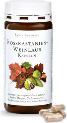 Produktbild von Sanct Bernhard Rosskastanien-Weinlaub Kapseln - 120 Kapseln