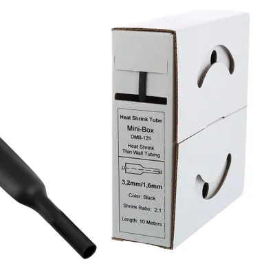 Produktbild von 10m Schrumpfschlauch 3,2mm>1,6 schwarz