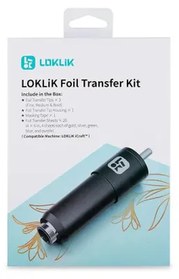 Imagen del producto de LOKLiK SG-KZJPJ-0021-US-L-B2B, Kit de láminas de transferencia para principiantes, 20 unidades, Multicolor, 100 x 150 mm, LOKLiK Crafter, Embalaje para colgar