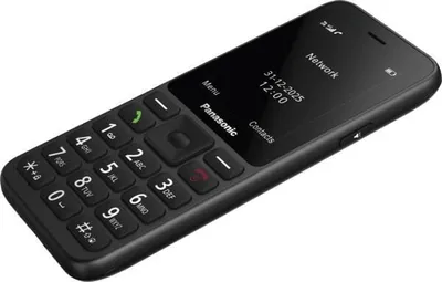 Produktbild von Panasonic KX-TU260EXB 4G-Seniorentelefon, 2,4-Zoll-Display, SOS-Taste, IP44, Bluetooth 5.0, USB-C, Schwarz