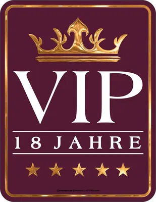 Immagine prodotto di VIP - Insegne di divertimento - 18 anni