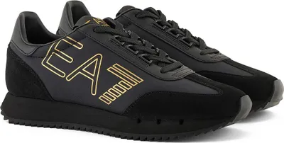 Produktbild von EA7 Turnschuhe mit großem Logo, Schwarz 42.5 EU