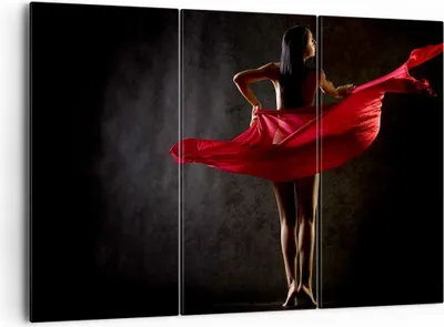 Produktbild von Bild auf Leinwand - Leinwandbild - Schönheit Körper Tänzer Mädchen - 165x110cm - Wand Bild - Wanddeko - Leinwanddruck - Bilder - Kunstdruck - Leinwand bilder - Wandkunst - CE165x110-2160