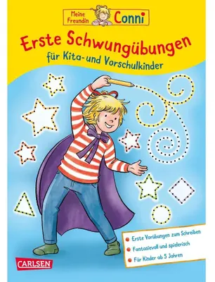 Obrázok produktu pre Carlsen Verlag GmbH Conni Gelbe Reihe (Beschäftigungsbuch): Erste Schwungübungen für Kita- und Vorschulkinder