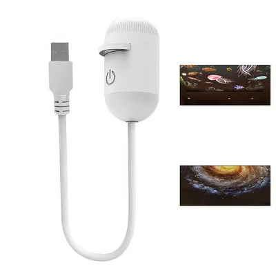 Produktbild von 2-in-1 Sternenhimmel Projektor – Dimmbares Nachtlicht, 360° verstellbar, USB LED Sternenlicht für Kinderzimmer & Schlafzimmer, 12 Sternmuster