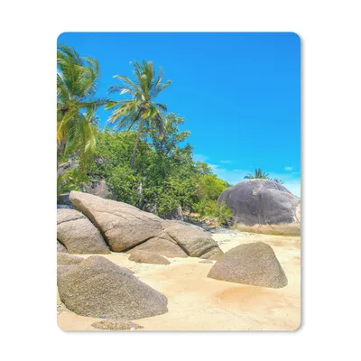 Produktbild von MuchoWow® Mauspad Mousepad Strand - Tropen - Meer - Pflanzen 30x40 cm - Mousepads - Maus Mat - Pad - Mausunterlage - Mausmatten