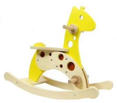 Image de MASTERKIDZ Girafe à bascule en bois