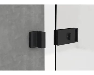 Produktbild von Pertura Glasschiebetürschloss Guro Sanitär/WC-Riegel Schwarz