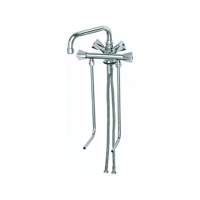 Produktbild von Wasserhahn, Küchenarmatur, Wasserarmatur - Mischbatterie, Model „BRUSE“, für 2 Becken Hochdruck