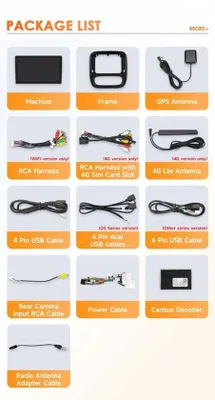 Image de Autoradio avec navigation - Écran tactile de 9 pouces - 6 Go de RAM - Compatible Apple CarPlay - Compatible Android Auto
