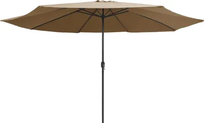 Immagine prodotto di Ombrellone da Giardino con Palo in Metallo 390 cm Tortora