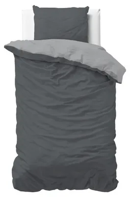 Obrázok produktu pre Sleeptime, obojstranná prikrývka, farba: sivá/antracitová, rozmer: 140 x 200/220 cm