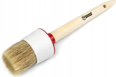Produktbild von Runder Pinsel, Standardausführung, Mischborsten, Holzgriff, 14/50 mm, Polax