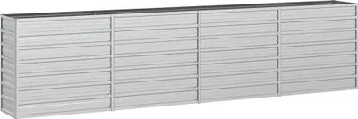 Obrázek produktu pro vidaXL Zahradní zvýšený záhon 320x40x77 cm Pozinkovaná ocel Stříbrná