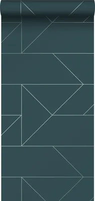Obrázok produktu pre Origin Wallcoverings grafické línie tapety tmavomodrá 53 cm x 10,05 m
