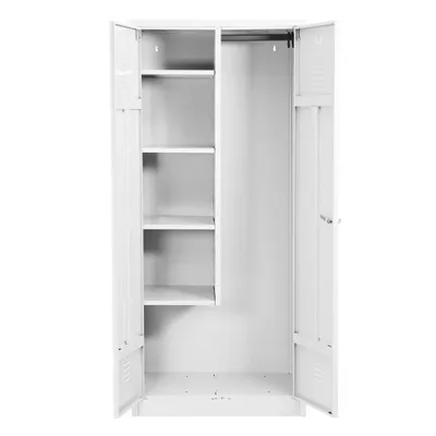 Produktbild von Gürkan Putzmittelschrank 110081 verkehrsweiß 80,0 x 50,0 x 180,0 cm