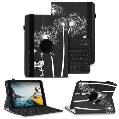 Produktbild von Schutzhülle für VALE Tablet V10E / V10A Bluetooth Hülle Tasche QWERTZ TastaturFarben:Motiv 12