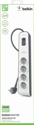 Produktbild von Belkin Surgemaster Überspannungs schutz 4-fach Steckerleiste