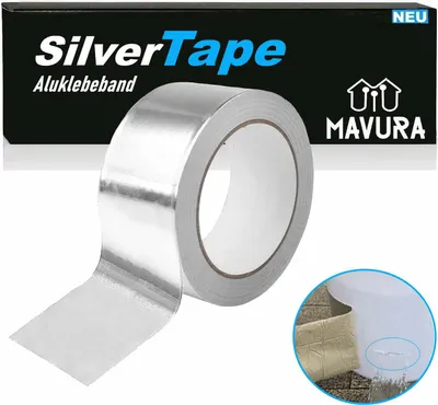 Produktbild von SilverTape Aluminium Tape Hliníková lepiaca páska Izolačná tepelne odolná vodotesná páska 5 m