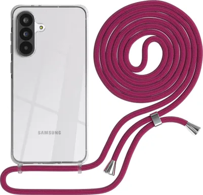 Produktbild von EAZY CASE Handykette mit Hülle für Samsung Galaxy A56 Backcover Handykette, zum Umhängen in Pink