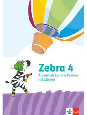 Produktbild von Zebra 4. Arbeitsheft Sprache Förderheft mit Medien Klasse 4