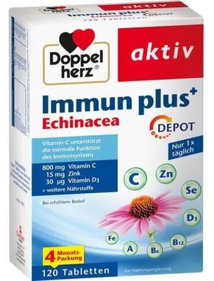 Produktbild von DOPPELHERZ Immun plus Echinacea Depot Tabletten