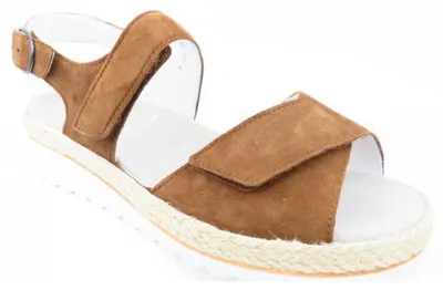 Produktbild von Semler SAMT-CHEVRO cognac Sandale Braun in Gr. 39