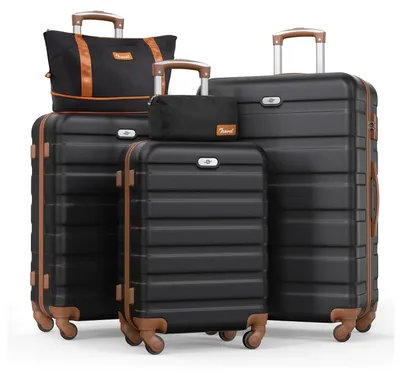 Image de Ensemble de valises de voyage - Valises à roulettes - Valise cabine - Bagage en soute - Coque en ABS+PC