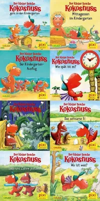 Produktbild von Pixi-8er-Set 288: Der kleine Drache Kokosnuss und seine Freunde (8x1 Exemplar)