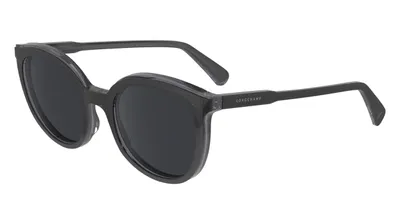 Image de LONGCHAMP LO739S 018 Noir/Gris. Lunettes de soleil pour femmes, taille 50/20/140