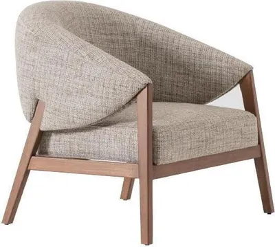 Immagine prodotto di Poltrona zona giorno divano imbottito divano tessile design grigio