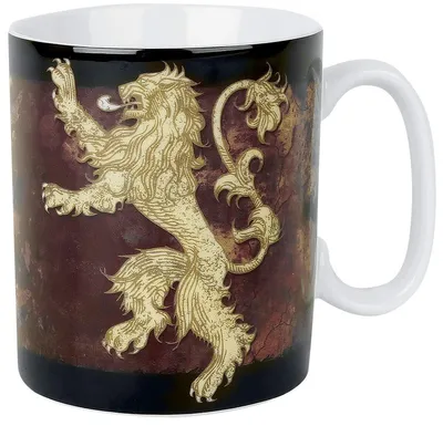 Keramikbecher Lannister-Motiv 460 ml spülmaschinenfest
