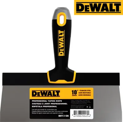 Produktbild von DEWALT Fassadenspachtel 10"/254 mm Klinge mit weichem Griff rostfrei Profi 2-136