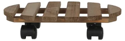 Obrázek produktu pro ESSCHERT DESIGN Pojízdná podložka pod květináč  28 cm, hnědá