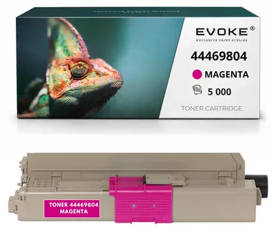 Obrázok produktu pre Kompatibilná tonerkartuša Evoke pre tlačiarne OKI MC561DN / C530DN, farba: magenta, výtlačnosť: 5 000 strán, kompatibilná s modelmi C510DN, C511dn, C530dn, C531dn, MC561, MC562dn