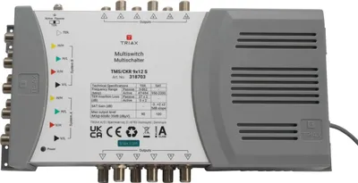 Immagine prodotto di Multiswitch singolo TRIAX, 9 ingressi/12 uscite, con alimentatore, 1 pz.