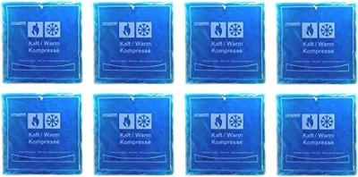 Produktbild von 8 Stück Kalt Warm Mehrfach Gel Pads Kompresse Mehrfachkompresse Gelkompresse