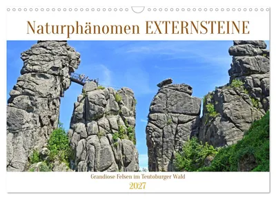 Produktbild von Naturphänomen Externsteine (Wandkalender 2027 DIN A3 quer), CALVENDO Monatskalender