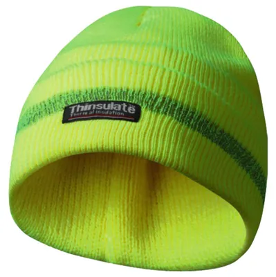 Produktbild von Strickmütze neongelb