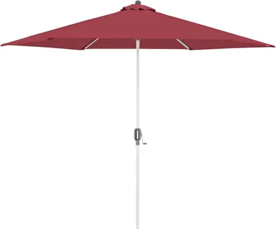 Produktbild von Sonnenschirm - Rot - mit Kurbel - Aluminiumgestell - Ø 305 cm