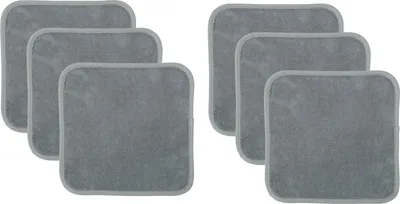 Produktbild von Erwin Müller Abschminktuch 6er-Pack grau 30x30 cm