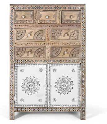 Image de Buffet haut « Kyoto » en bois de manguier et MDF, 122 cm x 80 cm x 40 cm, Giner y Colomer