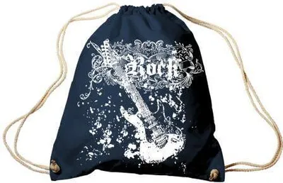 Produktbild von Trend-Bag Turnbeutel Sporttasche Rucksack mit Print - Rock Guitar - TB65303 Color - Navy