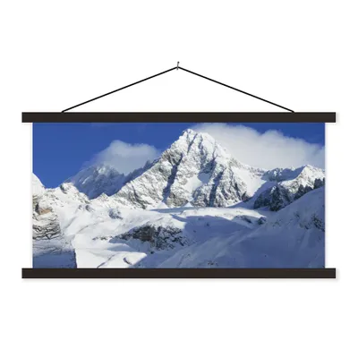 Produktbild von MuchoWow® Textilposter Der österreichische Berg im Nationalpark Hohe Tauern 150x75 cm mit schwarzem Rahmen - Posterleiste