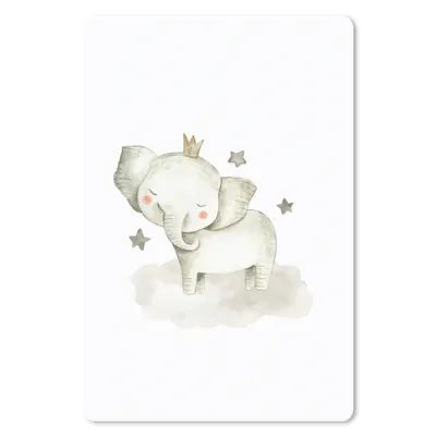Produktbild von MuchoWow® Mauspad Mousepad Tiere - Elefant - Sterne 40x60 cm - Mousepads - Maus Mat - Pad - Mausunterlage - Schreibtisch Accesoire