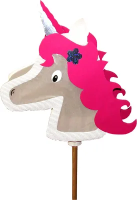 Produktbild von Laternen Bastelset Einhorn von Prell, 3 Stück am Stab