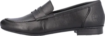 Produktbild von Rieker Damen Halbschuhe Penny Loafer Slipper 51954, Größe:39 EU, Farbe:Schwarz