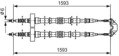 Produktbild von Bosch Seilzug, Feststellbremse  1 987 477 527
