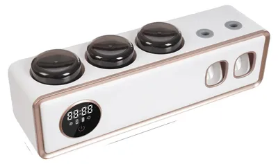 Obrázek produktu pro Držák na zubní kartáčky, UV sterilizace, automatický dávkovač zubní pasty, BÍLÝ