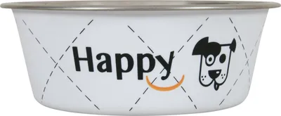 Produktbild von ZOLUX Futternapf Happy für Hunde - weiß - 0,4 Liter